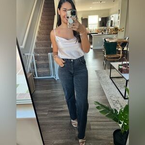 Zara Women Dark Gray 90’ full length Jeans